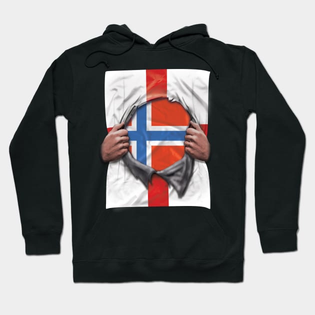 Norway Flag English Flag Ripped - Gift for Norwegian From Norway Hoodie by Country Flags